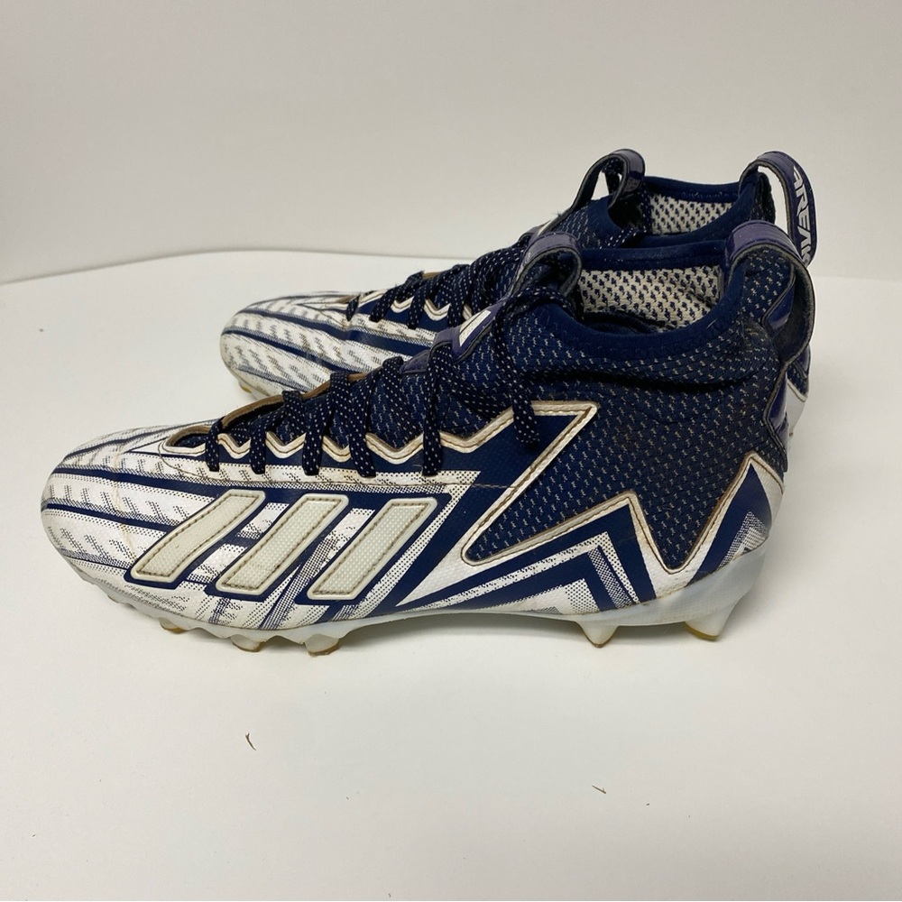 Adidas Freak 24 Inline Football Cleats White Metallic Blue Mens Size 10 - Picture 4 of 7